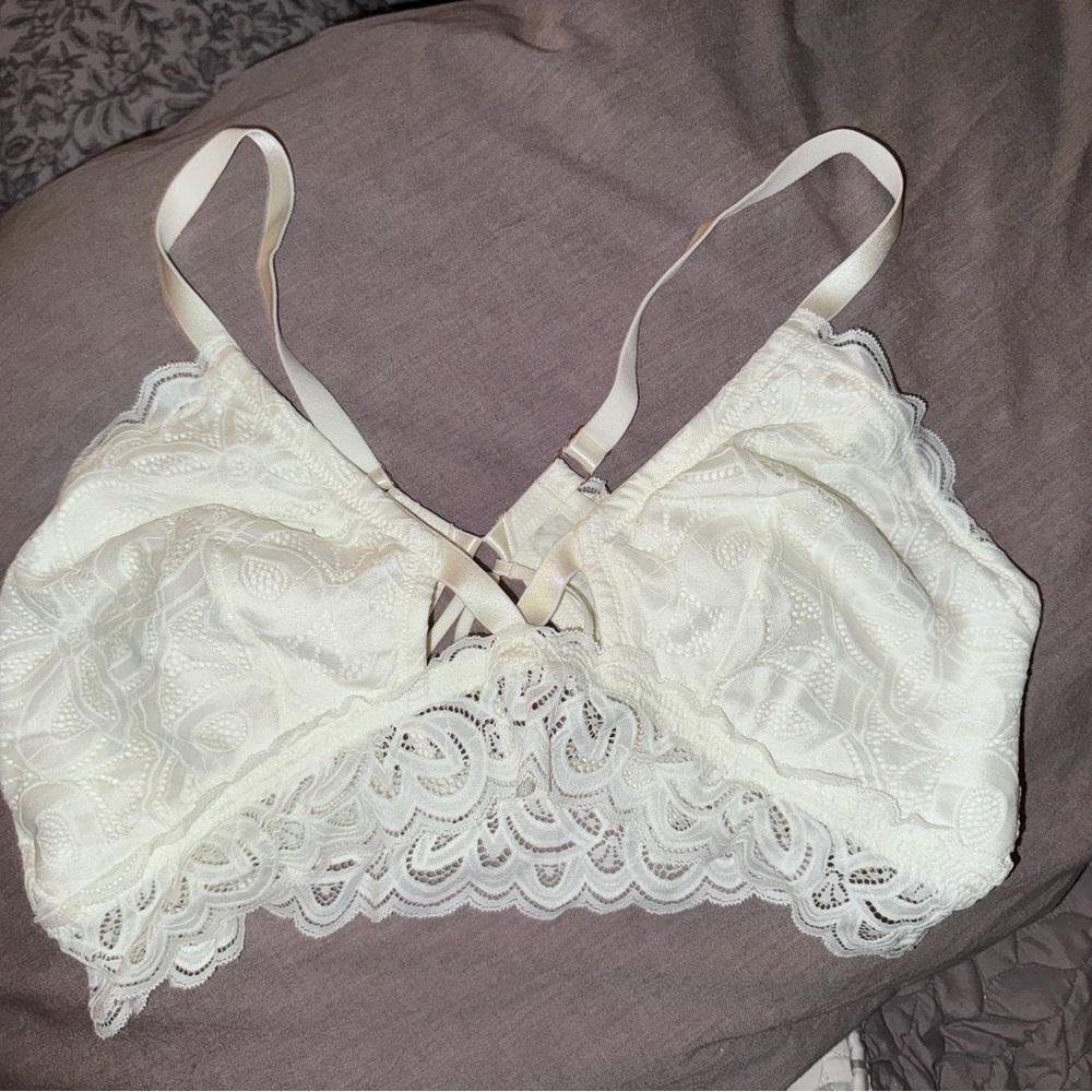 Aerie Ivory Lace Bralette
